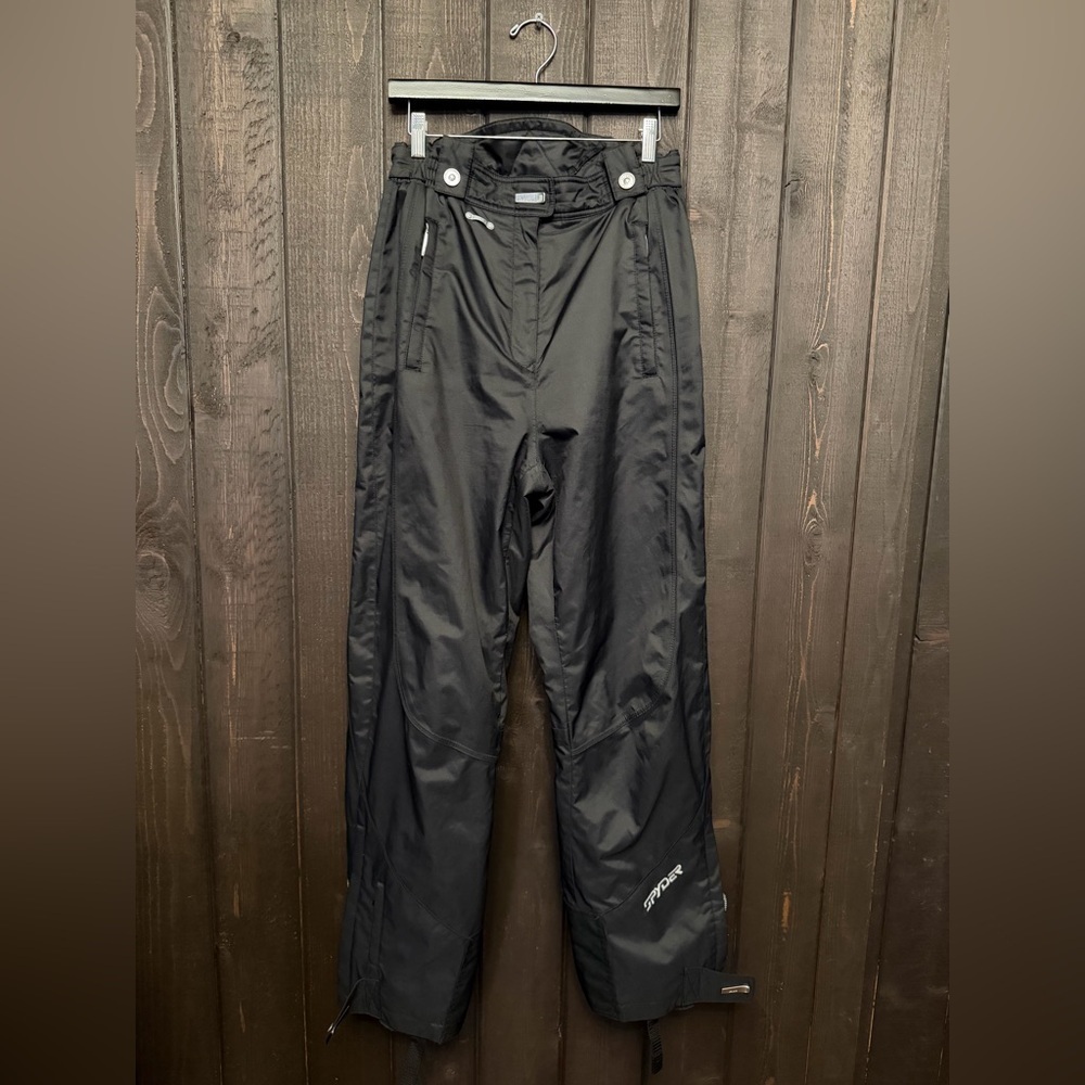 Ladies Sz 12 Black Spyder XTL Insulated Lined Ski Snow Snowboarding Pants Warm